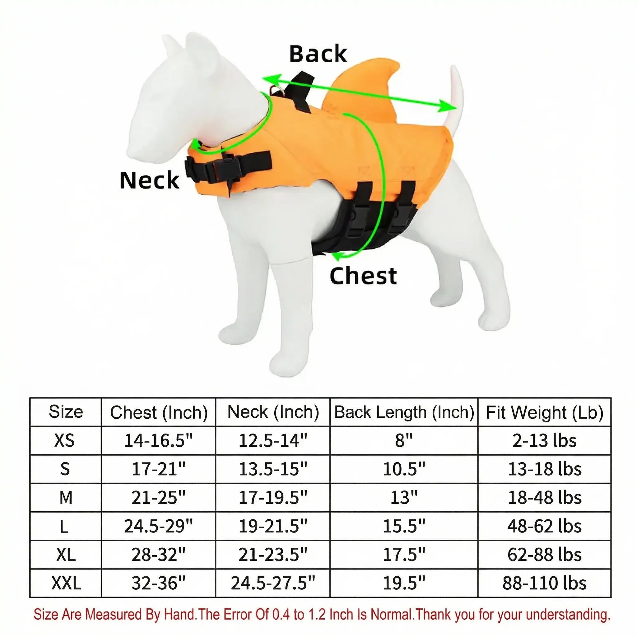 Dog Swim Vest – Shark Life Jacket for Safe Swimming