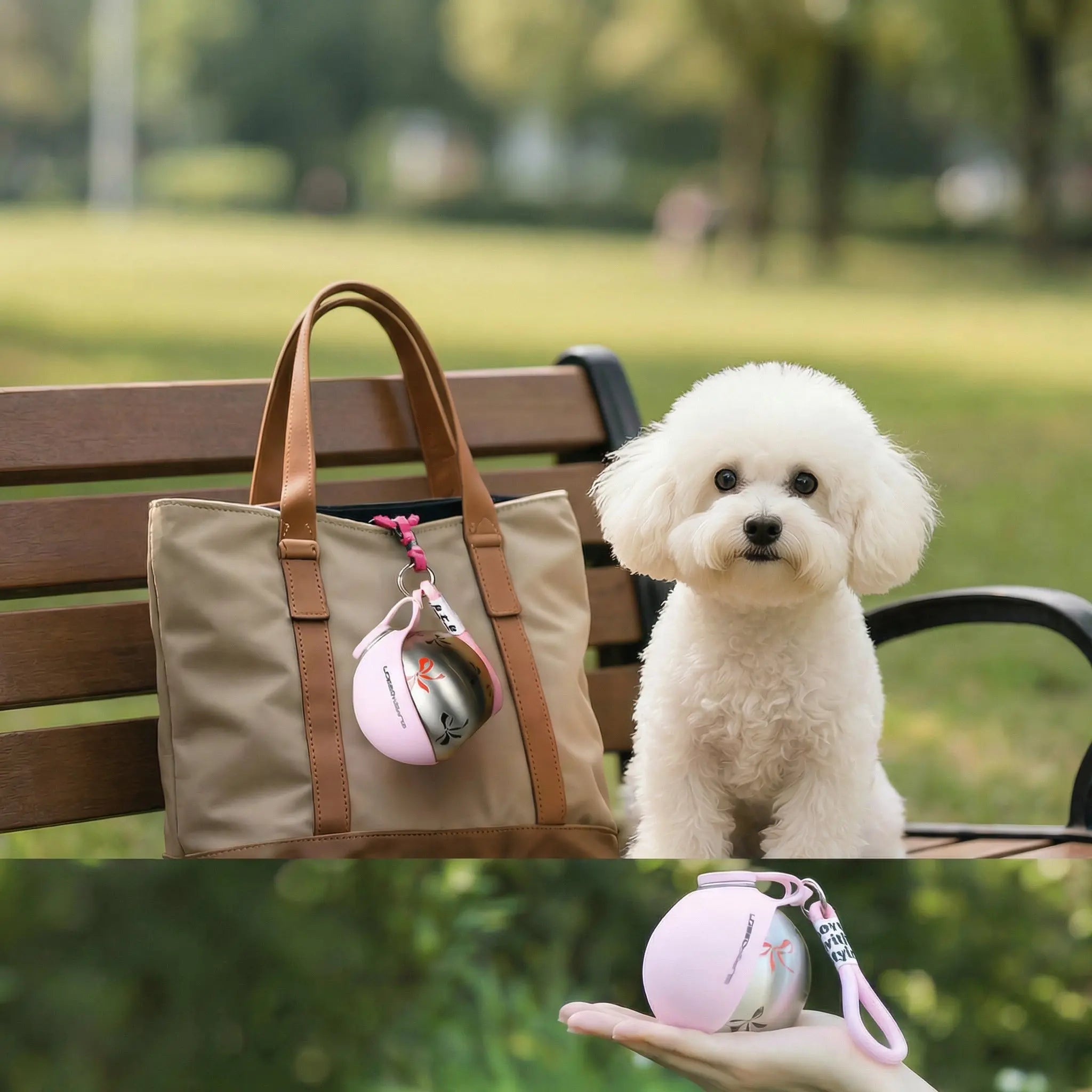 Portable Dog Water Bottle – Leak-Proof Travel Bottle with Bowl
