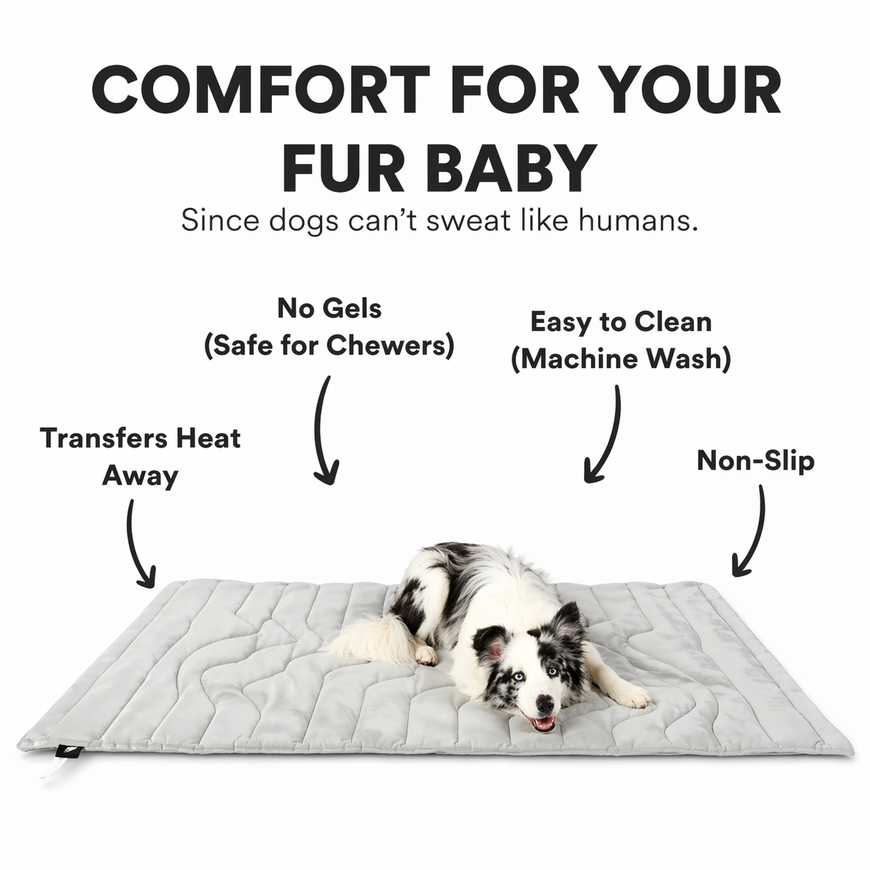 Dual-Side Cooling Dog Mat
