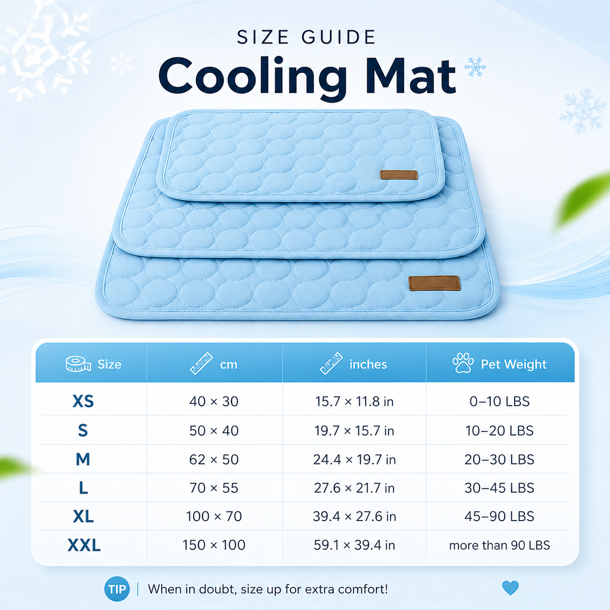 Cooling Mat for Dogs & Cats