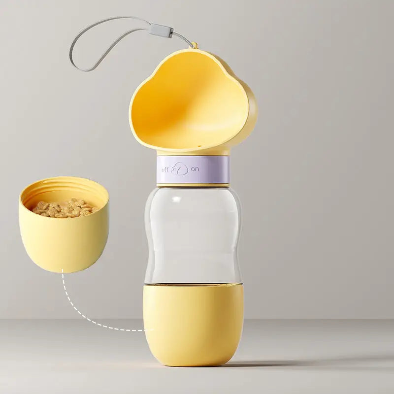 Travel Dog Bottle – Portable Water Feeder with Bowl
