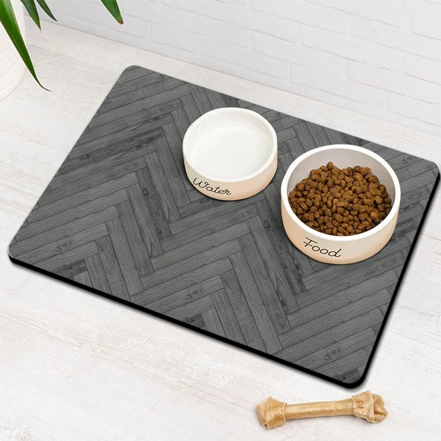 Dog & Cat Feeding Mat – Absorbent Bowl Mat for Mess-Free Meals