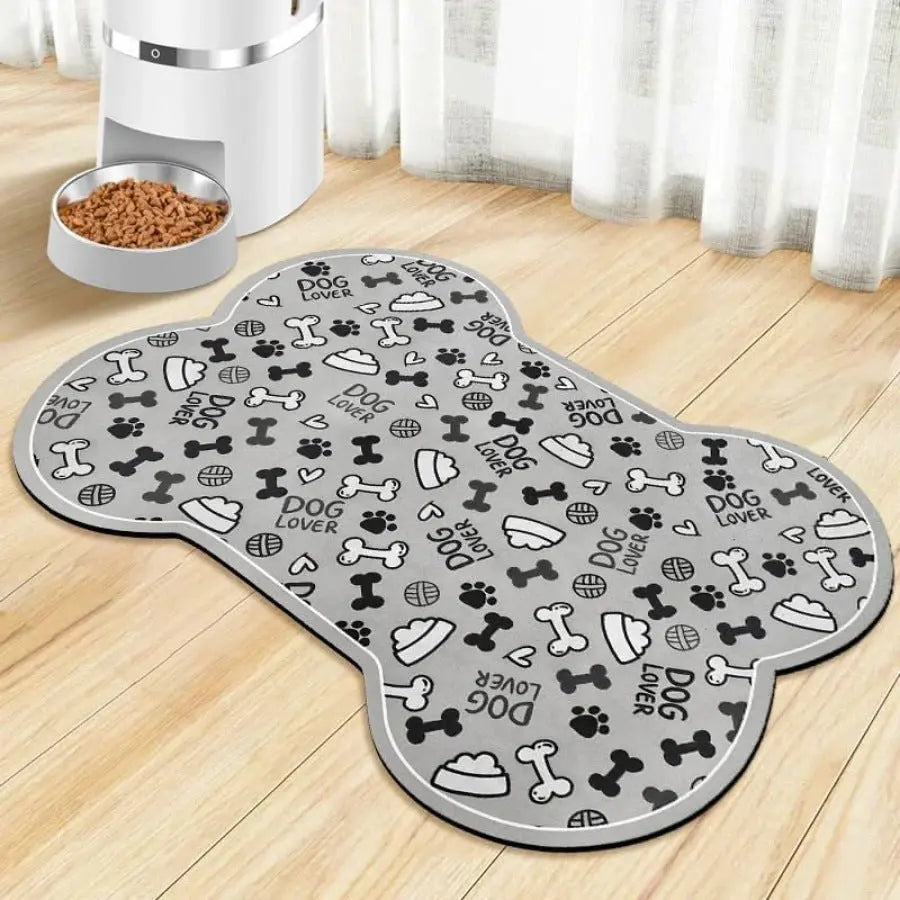 Dog & Cat Feeding Mat – Absorbent Bowl Mat for Mess-Free Meals