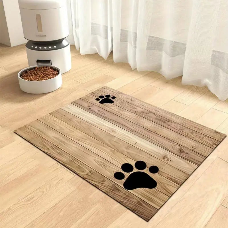 Dog & Cat Feeding Mat – Absorbent Bowl Mat for Mess-Free Meals