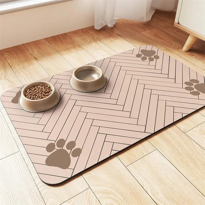 Dog & Cat Feeding Mat – Absorbent Bowl Mat for Mess-Free Meals