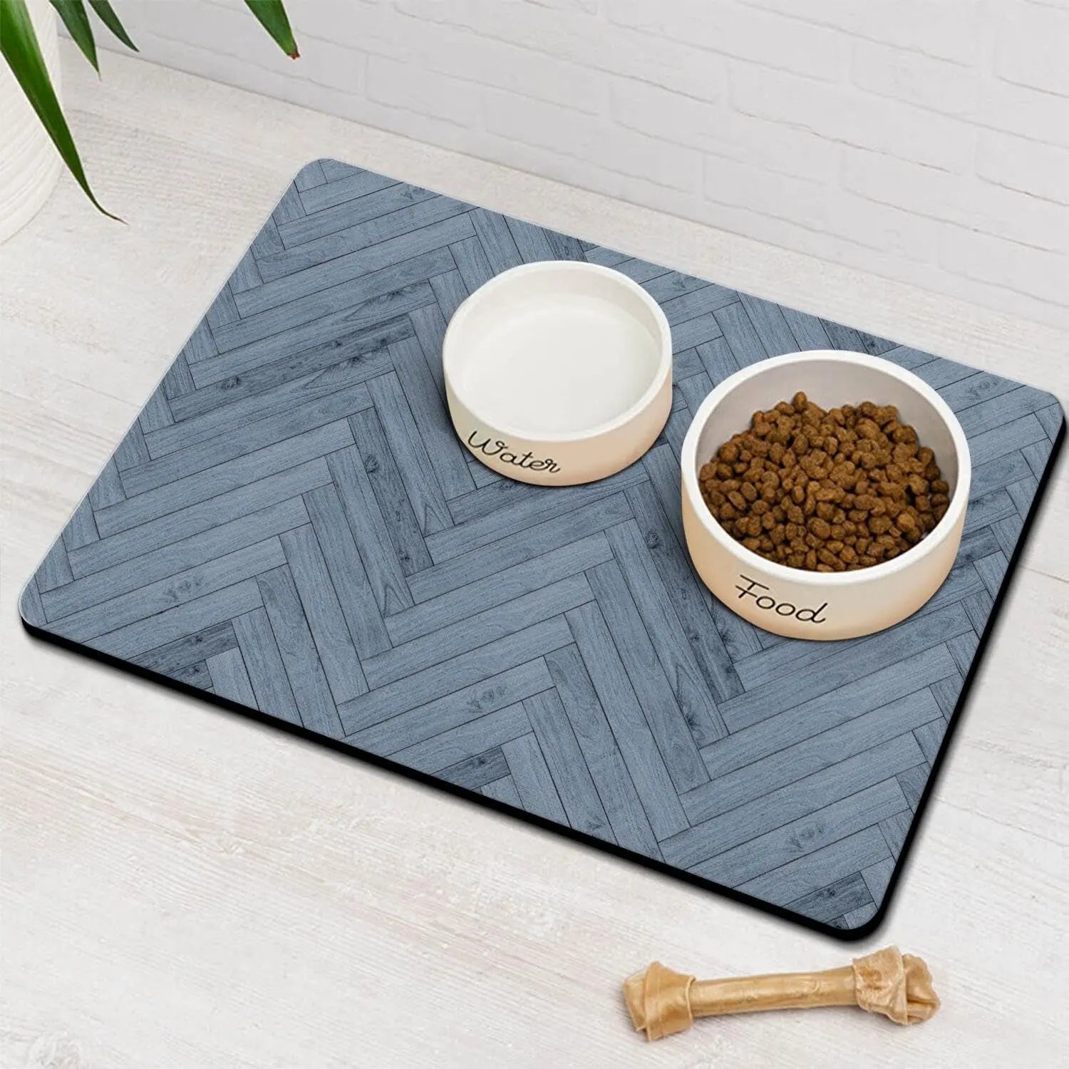 Dog & Cat Feeding Mat – Absorbent Bowl Mat for Mess-Free Meals