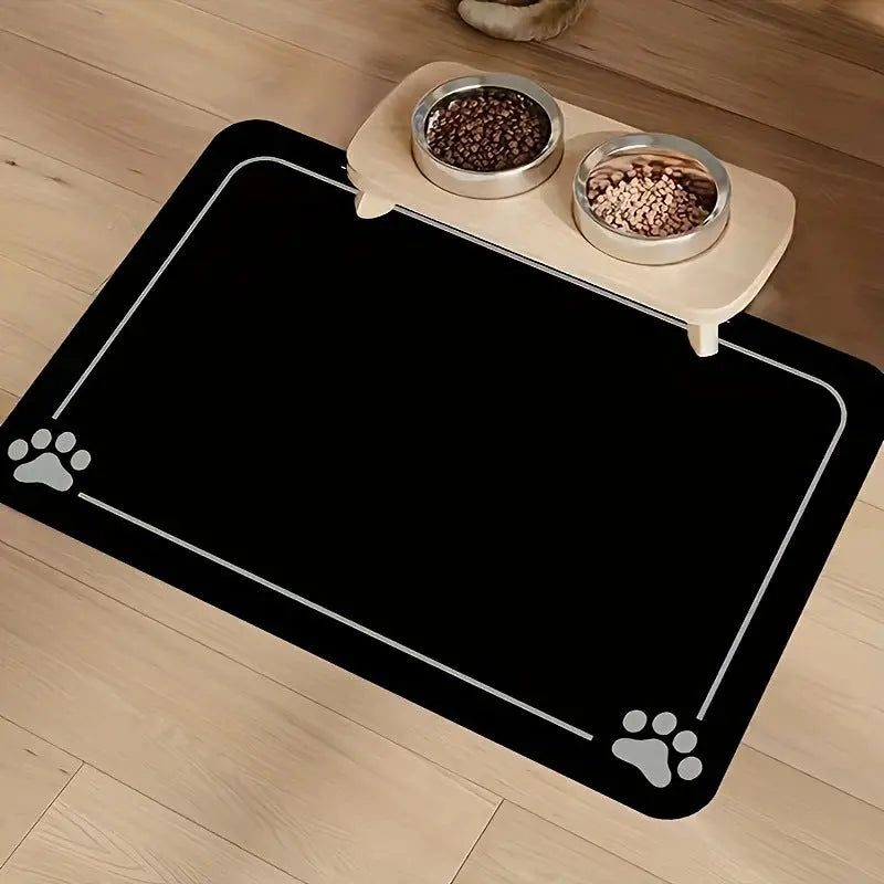 Dog & Cat Feeding Mat – Absorbent Bowl Mat for Mess-Free Meals