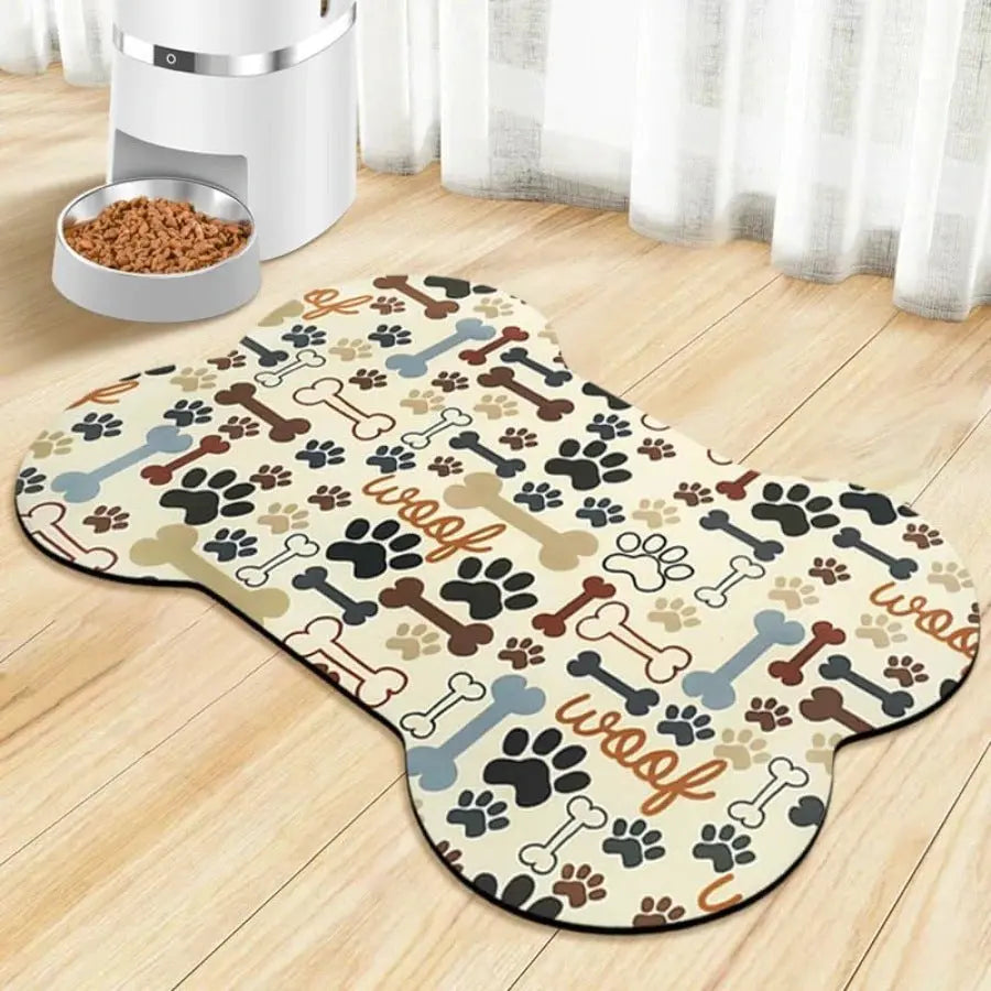 Dog & Cat Feeding Mat – Absorbent Bowl Mat for Mess-Free Meals