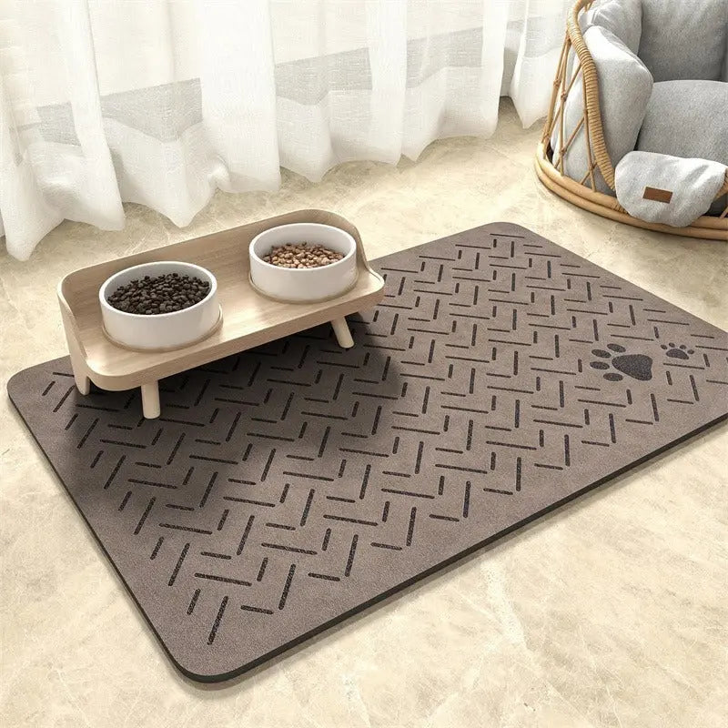 Dog & Cat Feeding Mat – Absorbent Bowl Mat for Mess-Free Meals