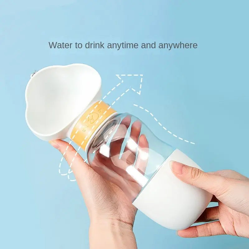 Travel Dog Bottle – Portable Water Feeder with Bowl