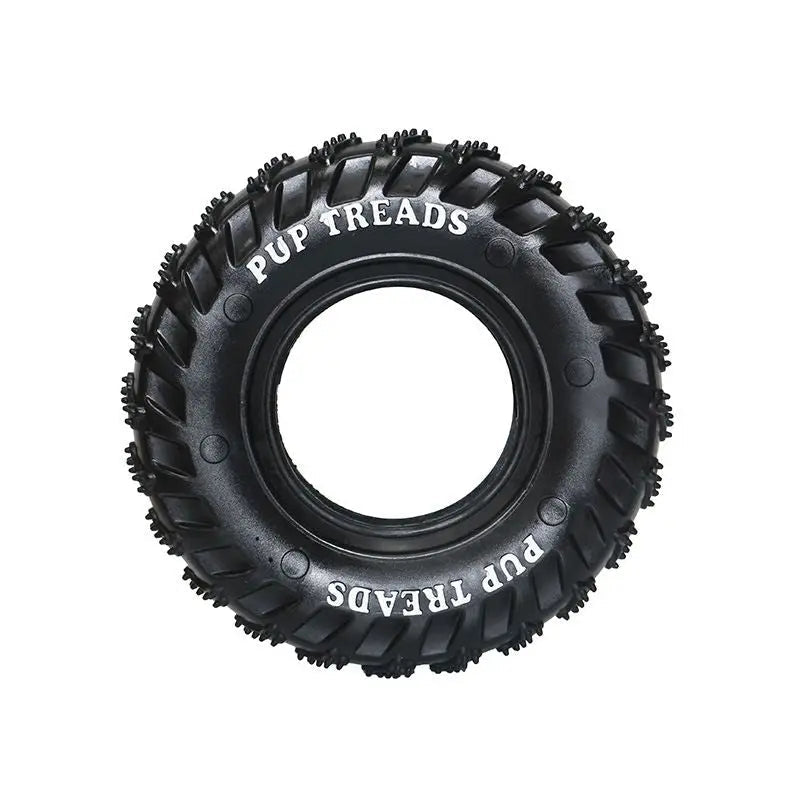 Dog Chew Tire – Tough Rubber Toy for Play & IQ Training