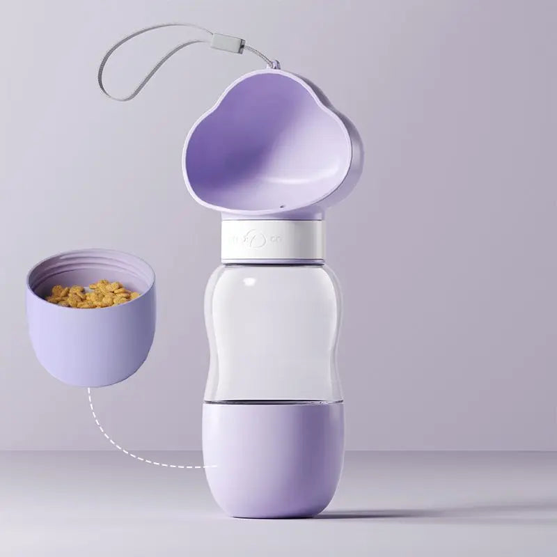Travel Dog Bottle – Portable Water Feeder with Bowl