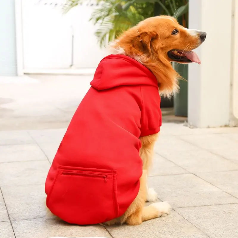 Pet Hoodie – Soft Fleece Dog Clothes with Hood & Pocket