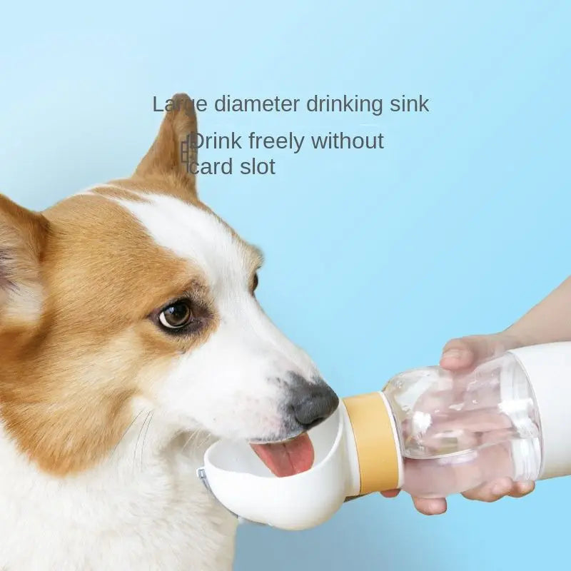Travel Dog Bottle – Portable Water Feeder with Bowl