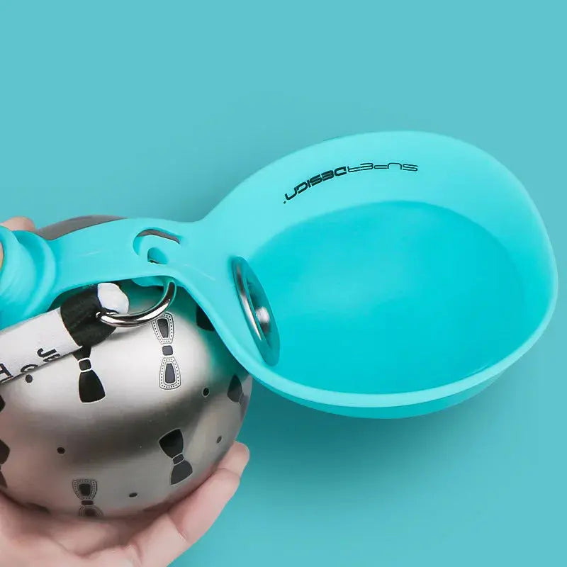 Portable Dog Water Bottle – Leak-Proof Travel Bottle with Bowl