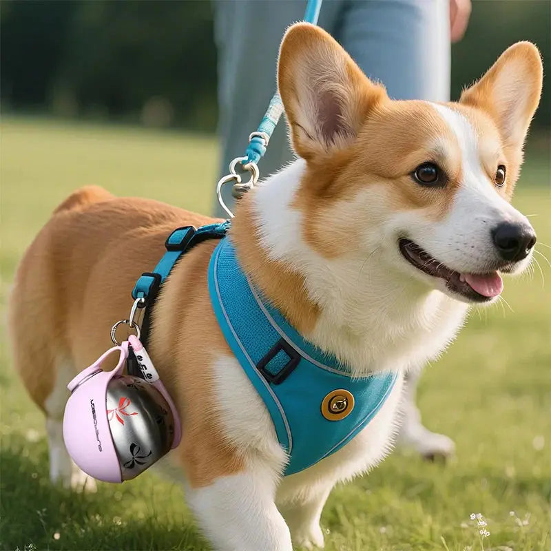 Portable Dog Water Bottle – Leak-Proof Travel Bottle with Bowl